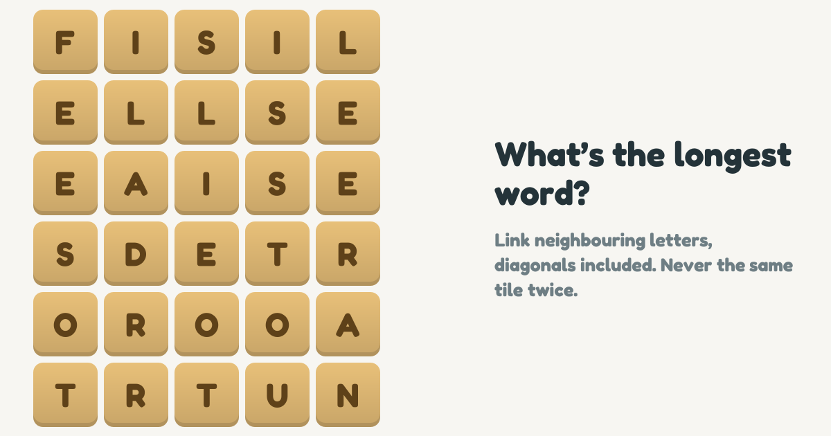 I made a word game you can't get stuck in, only addicted to